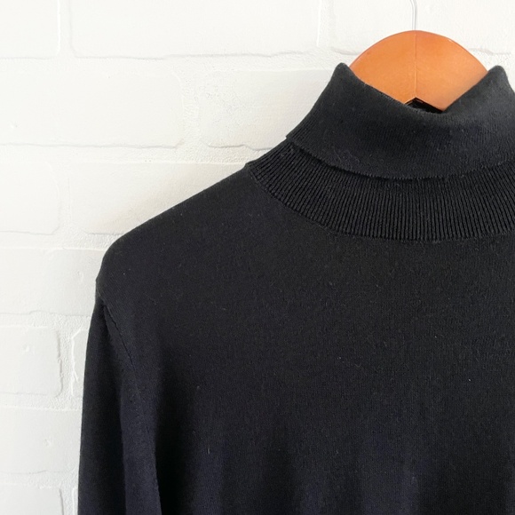 Matinique Men’s Knit Sweater Turtleneck Wool blend Lightweight Old money Sz L - Picture 9 of 15